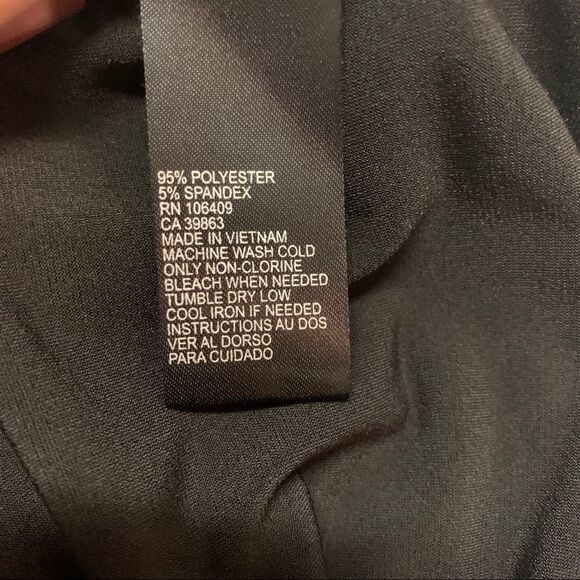 Tahari ASL Black sleeveless ruched top blouse size small - Picture 7 of 10